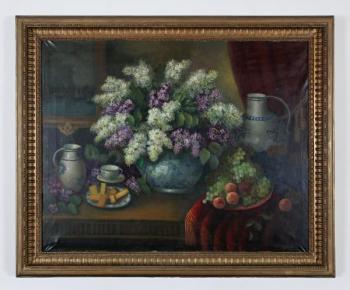 Stillleben mit Blumen - Leinwand - 1950 Stillleben mit Blumen - Leinwand - 1950