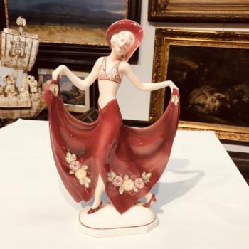 Porzellan Tänzerin - Hertwig - Katzhütte, - 1920 Porzellan Tänzerin - Hertwig - Katzhütte, - 1920