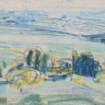 Bohumir Dvorsky - Hoher Himmel, Landschaftsblick Bohumir Dvorsky - Hoher Himmel, Landschaftsblick