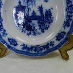 Dekorativer Teller - weißes Porzellan, Kobalt - Slavkov Bohemia - 1900 Dekorativer Teller - weißes Porzellan, Kobalt - Slavkov Bohemia - 1900