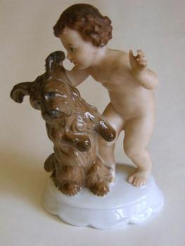 Junge mit Hund Junge mit Hund