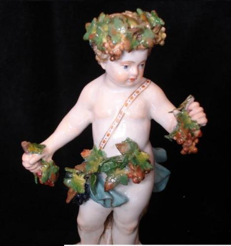 Porzellanfigur - bemaltes Porzellan - Meissen - 1860 Porzellanfigur - bemaltes Porzellan - Meissen - 1860
