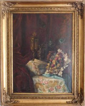 Stillleben mit Blumen - S.Jureèek - 1890 Stillleben mit Blumen - S.Jureèek - 1890