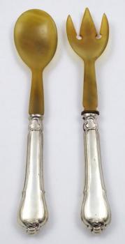 Silberbesteck - Horn (Keratin), Silber - 1880 Silberbesteck - Horn (Keratin), Silber - 1880