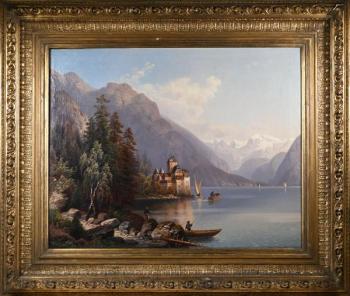 Romantische Landschaft - 1880 Romantische Landschaft - 1880