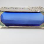 Jardiniere - Zinn, blaues Glas - 1905 Jardiniere - Zinn, blaues Glas - 1905