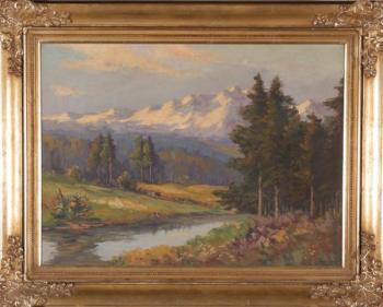 Berglandschaft - Zavøel František - 1935 Berglandschaft - Zavøel František - 1935