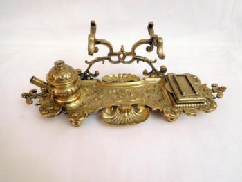 Tintenfass - patinierte Bronze - 1900 Tintenfass - patinierte Bronze - 1900