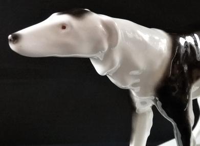 Keramik Statuette Barsoi - Goldscheider Keramik Statuette Barsoi - Goldscheider