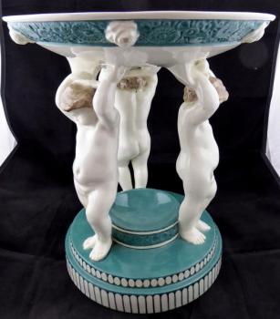 Putti-Tragschale, Michael Powolny-Stil - Goldschei Putti-Tragschale, Michael Powolny-Stil - Goldschei