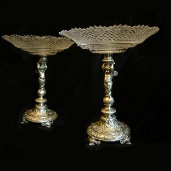 Glas-Aufsatzschale - 1890 Glas-Aufsatzschale - 1890