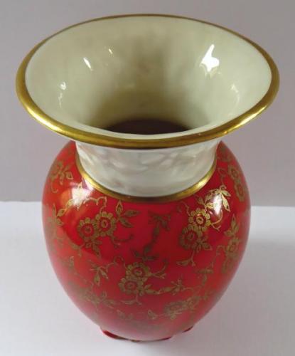 Vergoldete Blumenvase - Oskar Schaller & Co. Vergoldete Blumenvase - Oskar Schaller & Co.