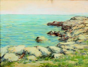 A sea with stones A sea with stones