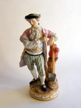 Porzellan Figur Mann - 1800 Porzellan Figur Mann - 1800
