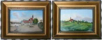 Blick auf die Stadt - Porzellan - 1850 Blick auf die Stadt - Porzellan - 1850