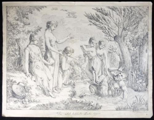 Zeichnung - Papier - Josef Bergler - 1803 Zeichnung - Papier - Josef Bergler - 1803