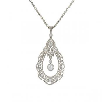 Goldene Halskette - Gold, Diamant - 1930 Goldene Halskette - Gold, Diamant - 1930