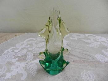 Vase - Glas, handgemachte Glas - 1975 Vase - Glas, handgemachte Glas - 1975