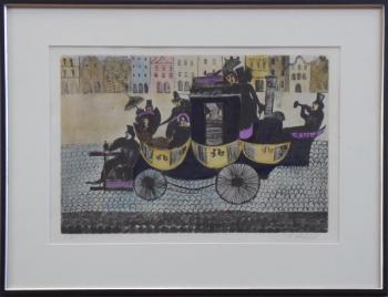 Pavlina Strnkova - Kutsche auf dem Platz in Südböh Pavlina Strnkova - Kutsche auf dem Platz in Südböh