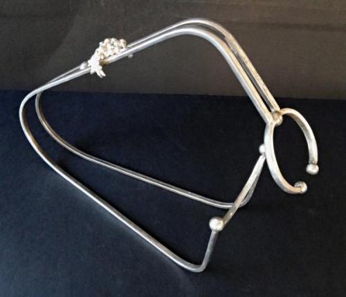 Silber elastischer Flaschenhalter für Wein Silber elastischer Flaschenhalter für Wein