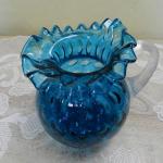 Glaskrug - Glas, blaues Glas - 1930 Glaskrug - Glas, blaues Glas - 1930