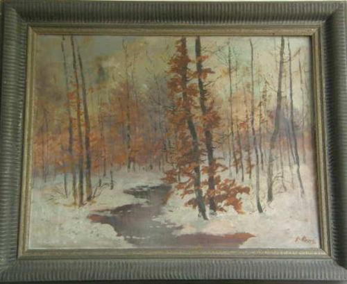 Winterlandschaft - Mareš - 1940 Winterlandschaft - Mareš - 1940