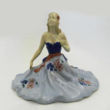 Porzellanfigur - weißes Porzellan - 1930 Porzellanfigur - weißes Porzellan - 1930