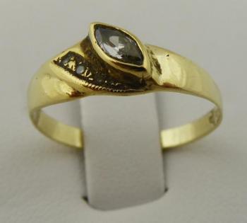 Damen Goldring - Gold, Zirkon - 1995 Damen Goldring - Gold, Zirkon - 1995