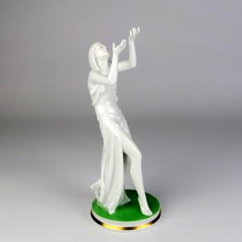 Porzellan Tänzerin - weißes Porzellan - Gustav Oppel (1891 - 1978) - 1930 Porzellan Tänzerin - weißes Porzellan - Gustav Oppel (1891 - 1978) - 1930