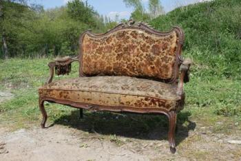 Sofa - Nussholz - 1870 Sofa - Nussholz - 1870