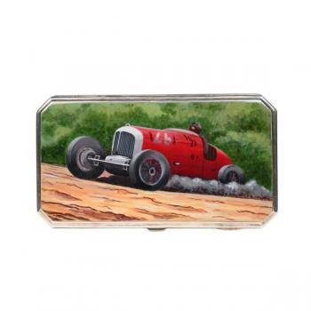 Zigarettentasche - Email, Silber - 1930 Zigarettentasche - Email, Silber - 1930