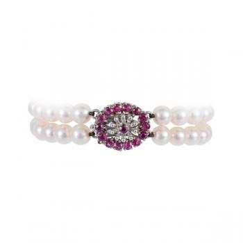 Perlenarmband - Gold, Perle - 1970 Perlenarmband - Gold, Perle - 1970