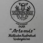 Tiefer Teller - glasiertes Steingut - Villeroy & Boch - 1970