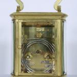 Uhr - vergoldetes Messing, klares Glas - 1870