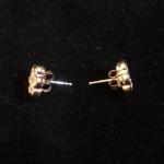 Goldene Ohrringe mit Brillanten - Weigold, Brillant - 1950
