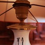 Lampe - glasiertes Porzellan, bemaltes Porzellan - 1920