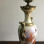 Porzellan Vase - Bronze, weies Porzellan - 1880