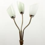 Stehlampe - Chrom, Milchglas - 1950