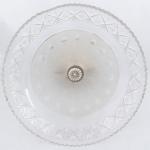 Silberne Aufsatzschale - geschliffenes Glas, Silber - 1900