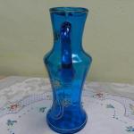 Glaskrug - blaues Glas - 1930
