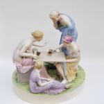 Porzellan Figurengruppe - glasiertes Porzellan, bemaltes Porzellan - Ernst Wahliss - 1910
