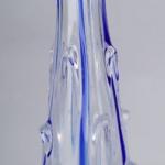Vase - klares Glas, blaues Glas - 1960