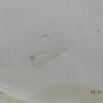 Runde Porzellan Platte - weies Porzellan - 1880