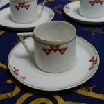 Tasse und Untertasse - weies Porzellan - JAEGER & Co Marktredwitz Holwein 1907 - 1907