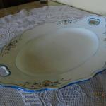 Porzellan Platte - weies Porzellan - 1840