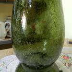 Vase - grnes Glas - 1930