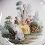 Dekorativer Teller - Porzellan - 1857