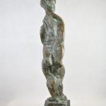 Nackte Figur - patinierte Bronze, Granit - Emil Filla - 1990