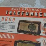 Werbeschilder - Karton - Argo Durango Atlanta Radio - 1940