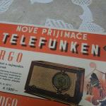 Werbeschilder - Karton - Argo Durango Atlanta Radio - 1940